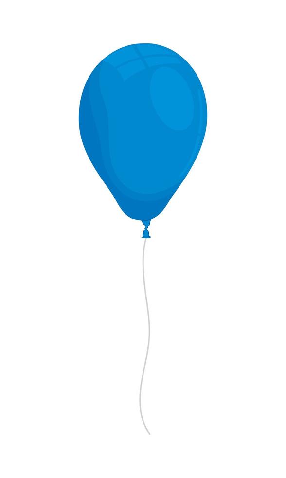 ballong helium flytande isolerad ikon vektor