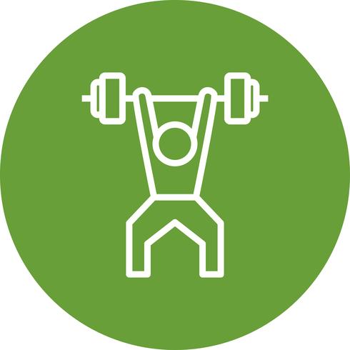 Weightlifting Ikon Vector Illustration