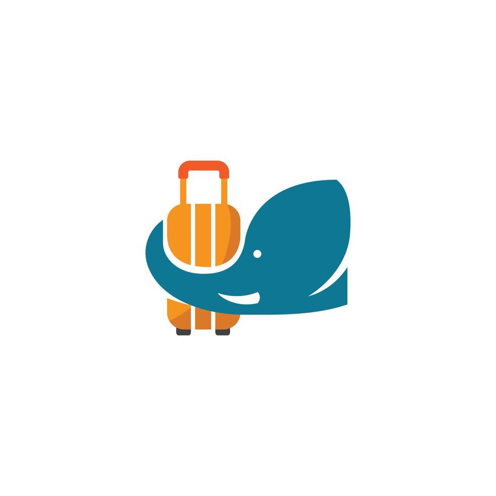 Elefantenreisender-Logo vektor