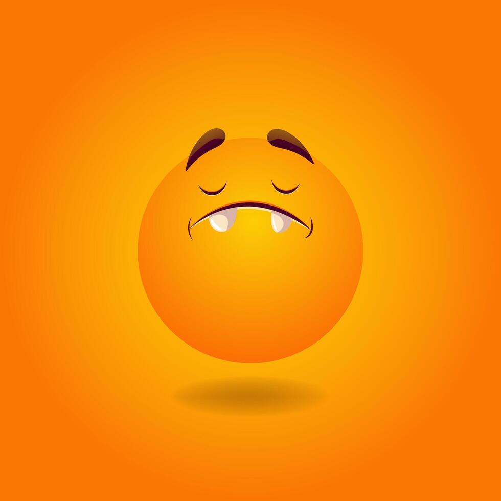 Lächeln oder Emoji. Emotionen. Design Element zum Werbung, Poster, druckt zum Kleidung, Banner, Abdeckungen, Kinder- Produkte, Webseiten, Sozial Netzwerke vektor