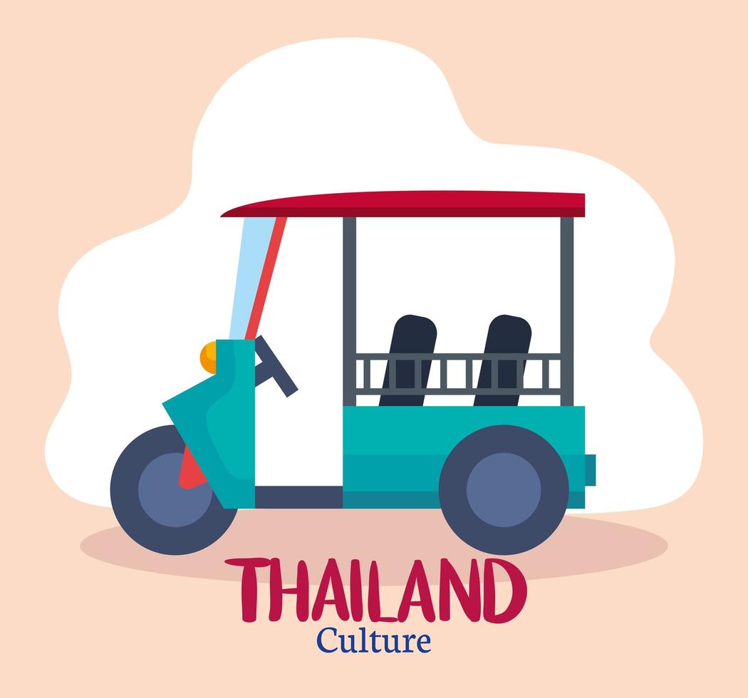 thailand kultur vagn vektor