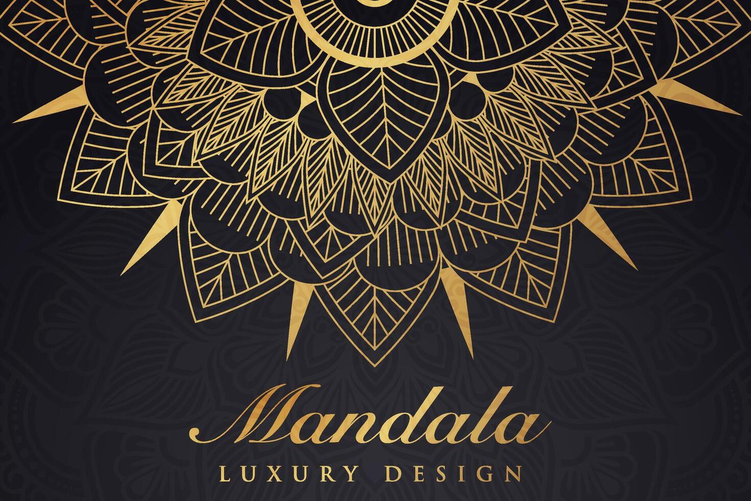 luxuriös Mandala Muster Hintergrund, Luxus Mandala Einladung Gruß Karte Design, kreisförmig Muster Vektor Design,