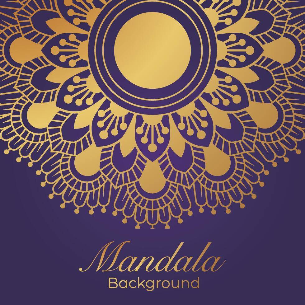 luxuriös Mandala Muster Hintergrund, Luxus Mandala Einladung Gruß Karte Design, kreisförmig Muster Vektor Design,