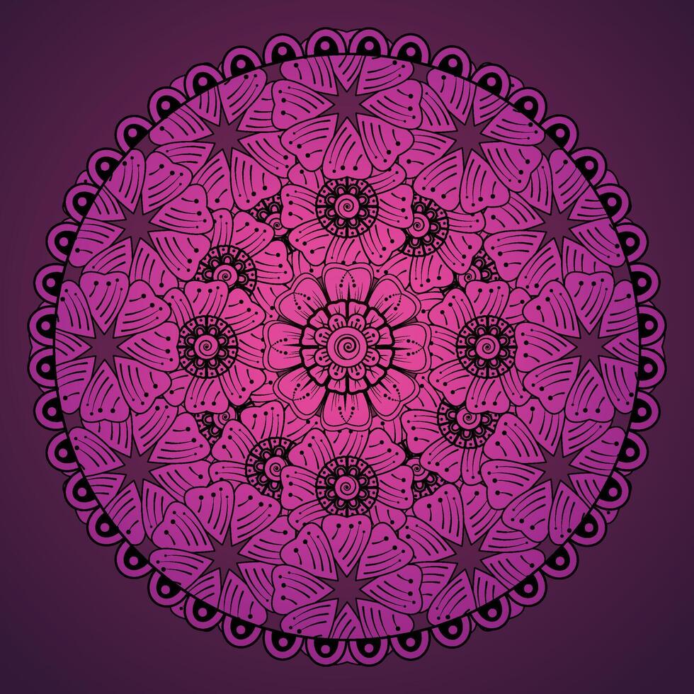 Luxus Mandala Muster Hintergrund, kreisförmig Muster Vektor Design