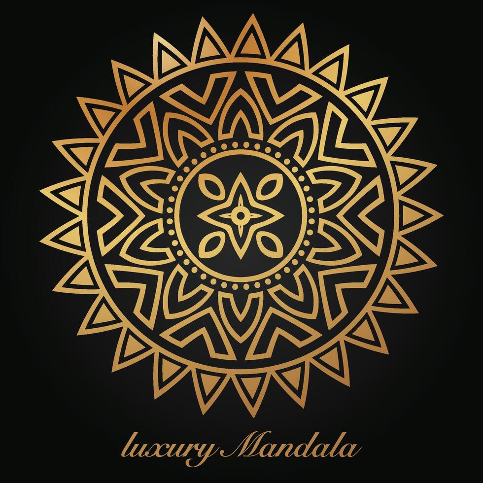 Luxus Mandala Muster Hintergrund, kreisförmig Muster Vektor Design