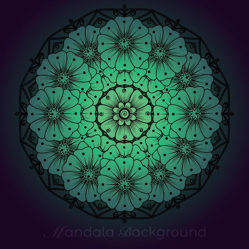 Luxus Mandala Muster Hintergrund, kreisförmig Muster Vektor Design