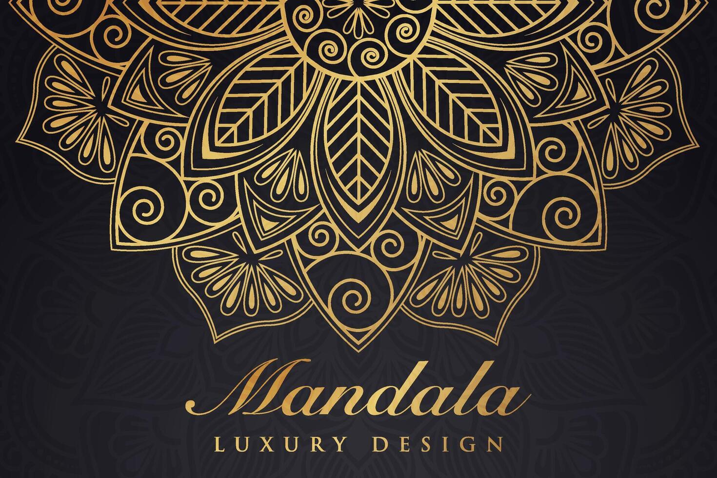 luxuriös Mandala Muster Hintergrund, Luxus Mandala Einladung Gruß Karte Design, kreisförmig Muster Vektor Design,