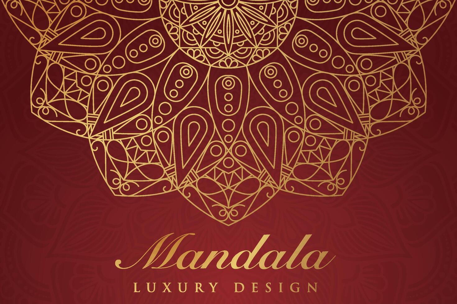 luxuriös Mandala Muster Hintergrund, Luxus Mandala Einladung Gruß Karte Design, kreisförmig Muster Vektor Design,