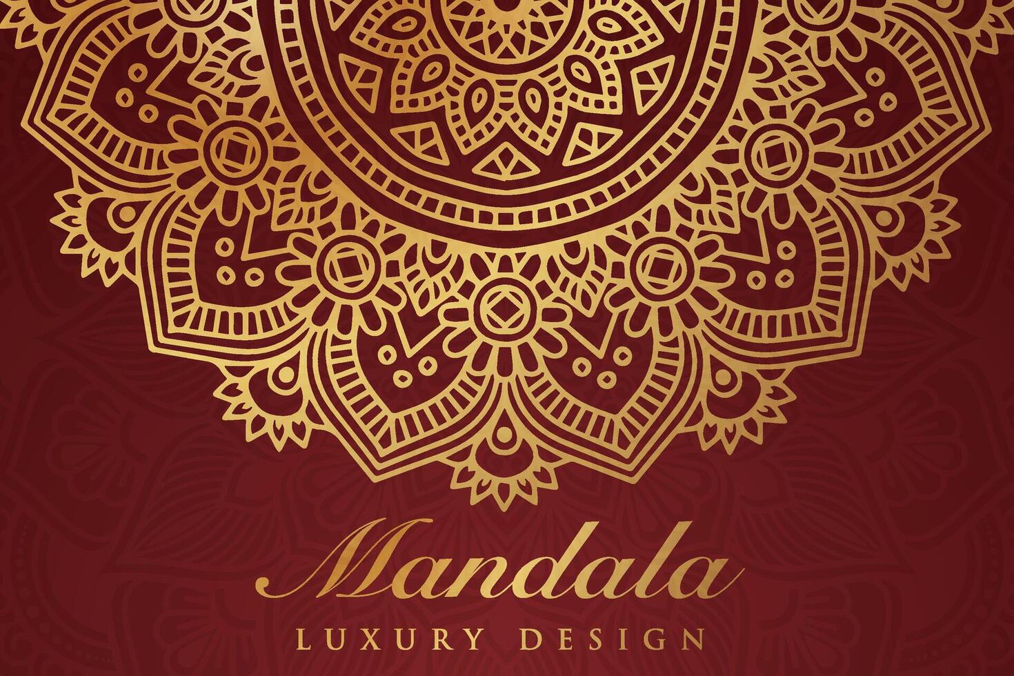 luxuriös Mandala Muster Hintergrund, Luxus Mandala Einladung Gruß Karte Design, kreisförmig Muster Vektor Design,