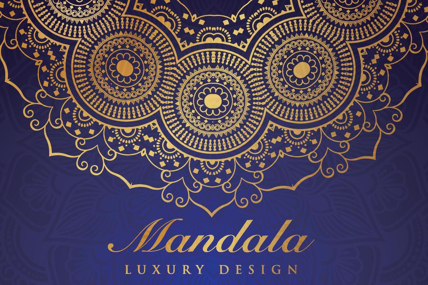 luxuriös Mandala Muster Hintergrund, Luxus Mandala Einladung Gruß Karte Design, kreisförmig Muster Vektor Design,