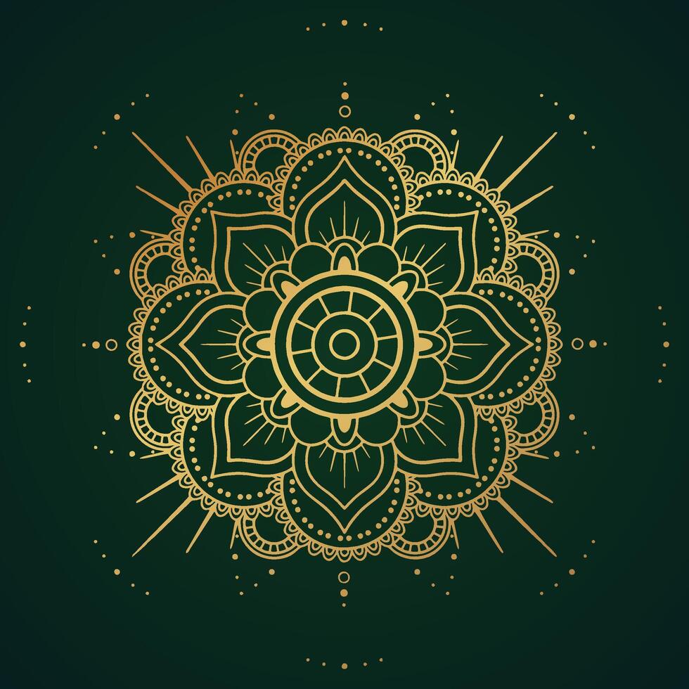 Luxus Mandala Muster Hintergrund, kreisförmig Muster Vektor Design