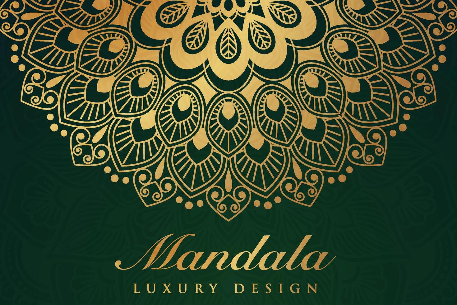 luxuriös Mandala Muster Hintergrund, Luxus Mandala Einladung Gruß Karte Design, kreisförmig Muster Vektor Design,