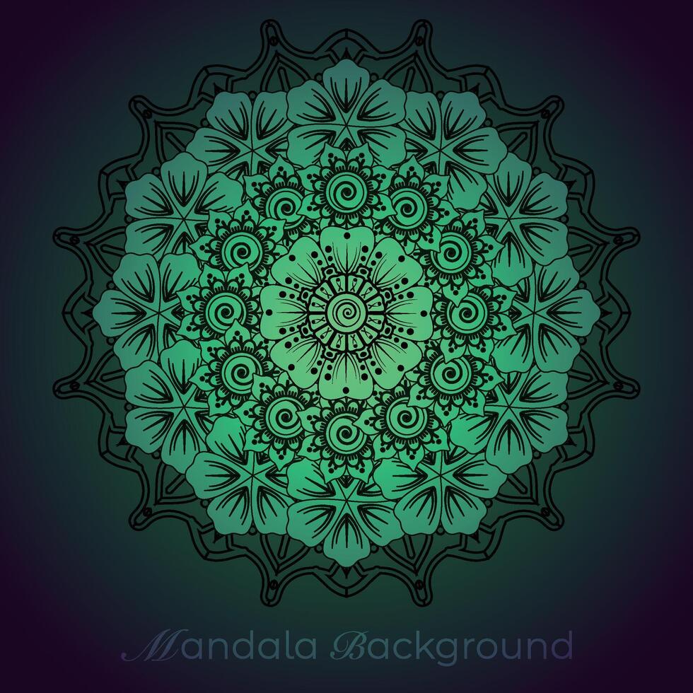 Luxus Mandala Muster Hintergrund, kreisförmig Muster Vektor Design