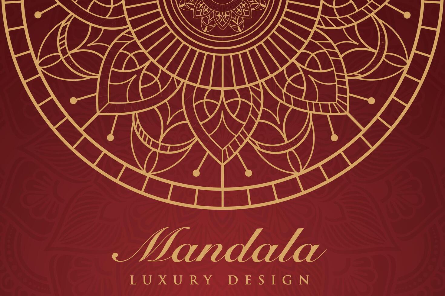 luxuriös Mandala Muster Hintergrund, Luxus Mandala Einladung Gruß Karte Design, kreisförmig Muster Vektor Design,