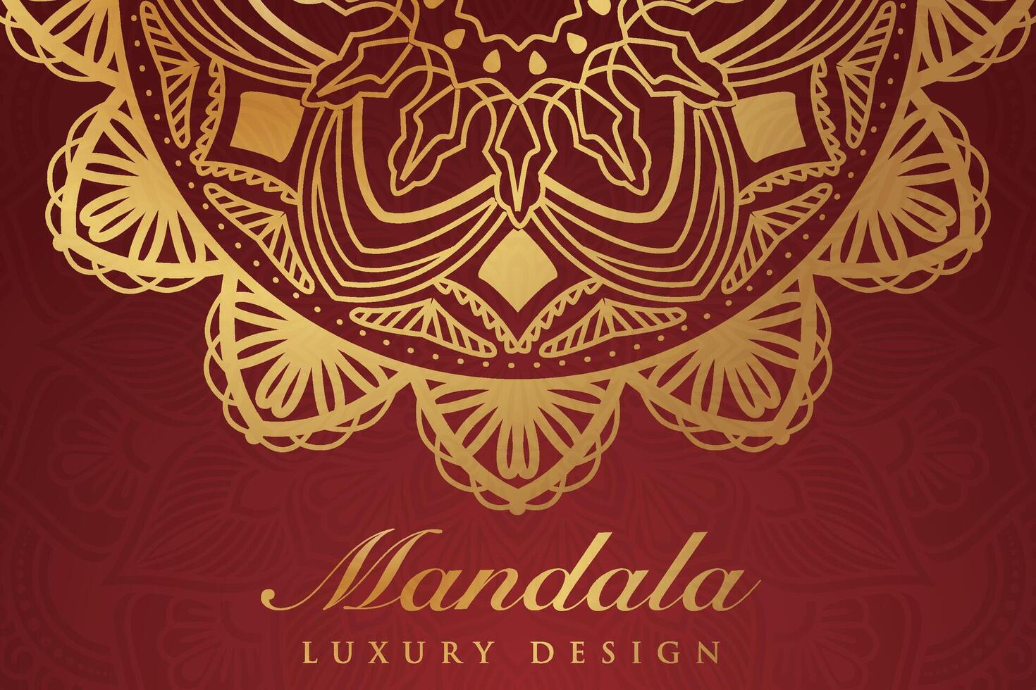 luxuriös Mandala Muster Hintergrund, Luxus Mandala Einladung Gruß Karte Design, kreisförmig Muster Vektor Design,