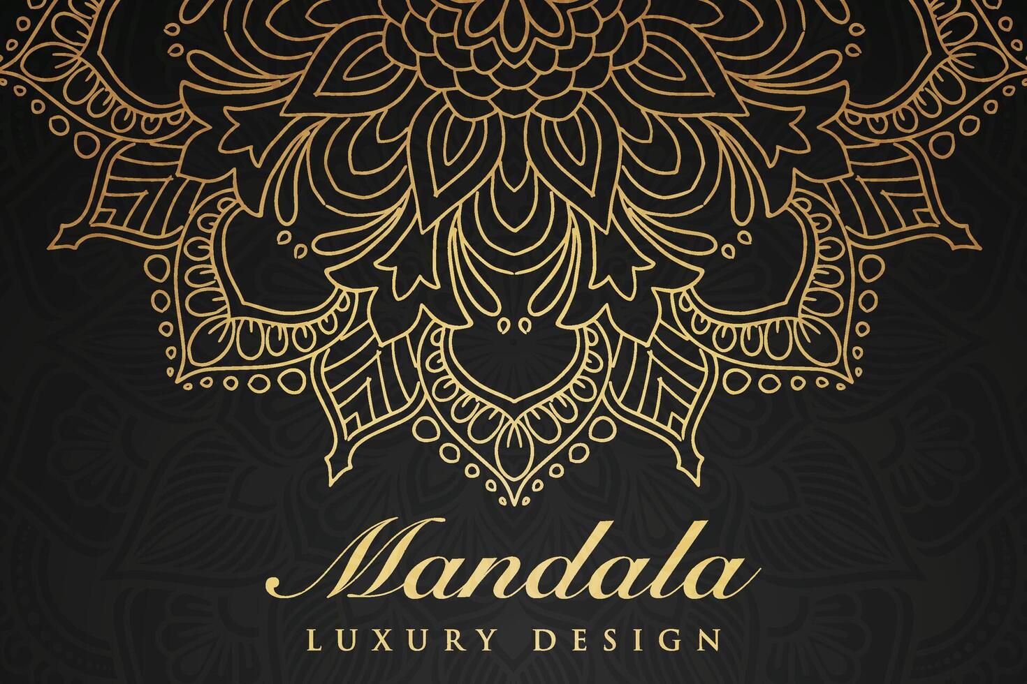 luxuriös Mandala Muster Hintergrund, Luxus Mandala Einladung Gruß Karte Design, kreisförmig Muster Vektor Design,