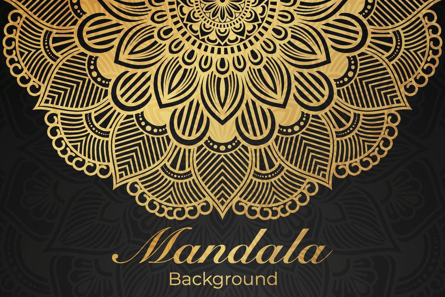 luxuriös Mandala Muster Hintergrund, Luxus Mandala Einladung Gruß Karte Design, kreisförmig Muster Vektor Design,