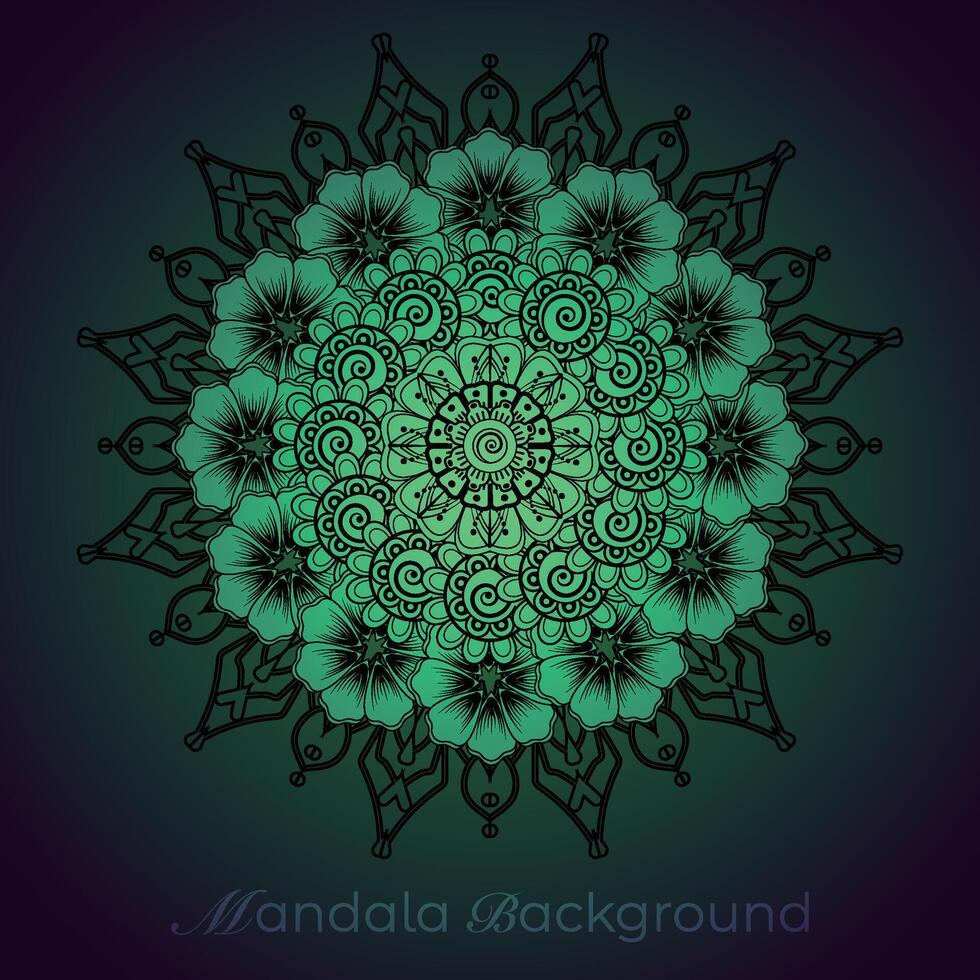 Luxus Mandala Muster Hintergrund, kreisförmig Muster Vektor Design