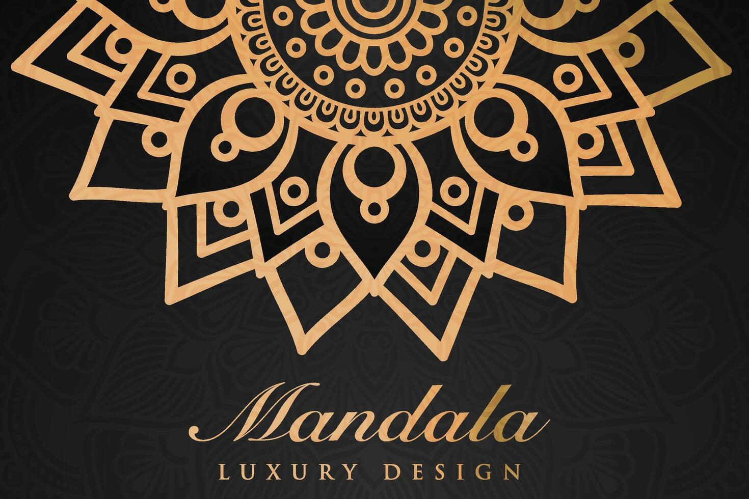 luxuriös Mandala Muster Hintergrund, Luxus Mandala Einladung Gruß Karte Design, kreisförmig Muster Vektor Design,