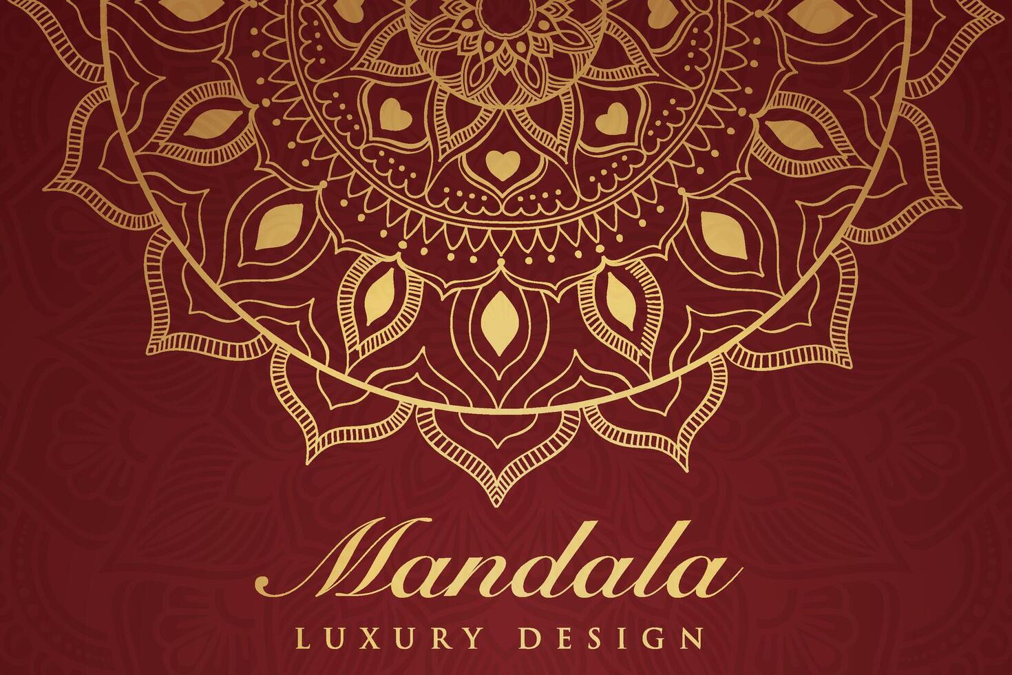 luxuriös Mandala Muster Hintergrund, Luxus Mandala Einladung Gruß Karte Design, kreisförmig Muster Vektor Design,