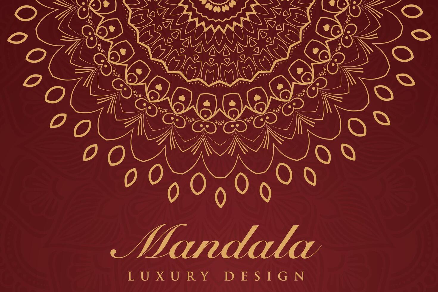 luxuriös Mandala Muster Hintergrund, Luxus Mandala Einladung Gruß Karte Design, kreisförmig Muster Vektor Design,