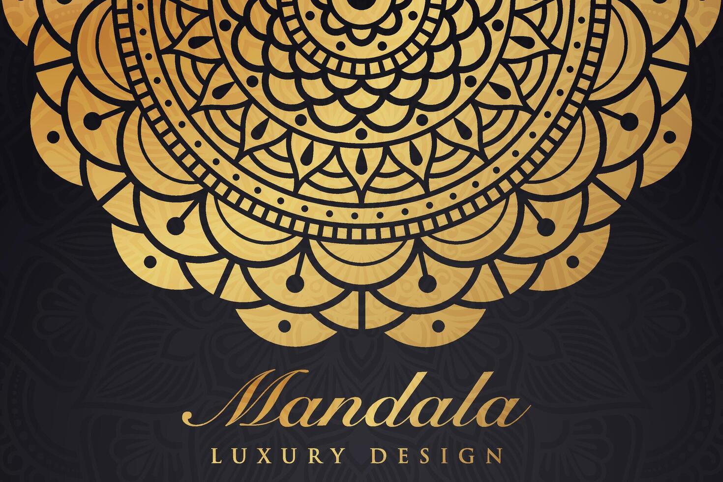 luxuriös Mandala Muster Hintergrund, Luxus Mandala Einladung Gruß Karte Design, kreisförmig Muster Vektor Design,