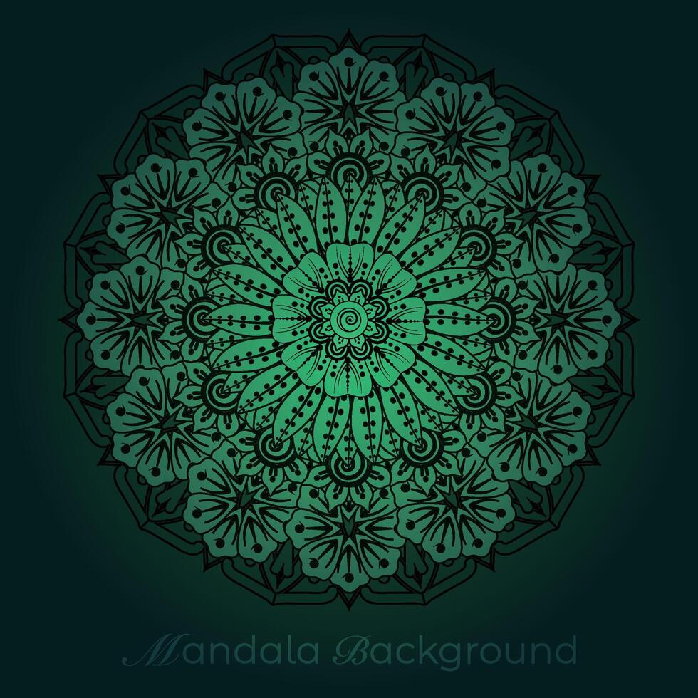 Luxus Mandala Muster Hintergrund, kreisförmig Muster Vektor Design