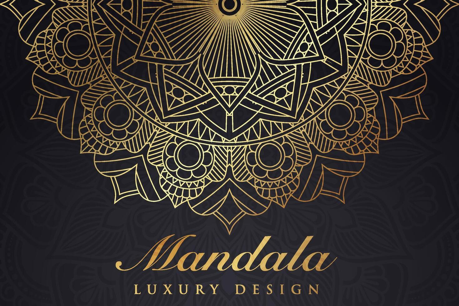 luxuriös Mandala Muster Hintergrund, Luxus Mandala Einladung Gruß Karte Design, kreisförmig Muster Vektor Design,