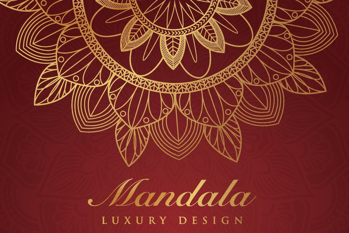 luxuriös Mandala Muster Hintergrund, Luxus Mandala Einladung Gruß Karte Design, kreisförmig Muster Vektor Design,