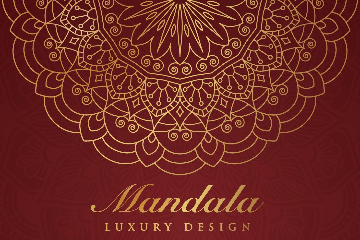 luxuriös Mandala Muster Hintergrund, Luxus Mandala Einladung Gruß Karte Design, kreisförmig Muster Vektor Design,