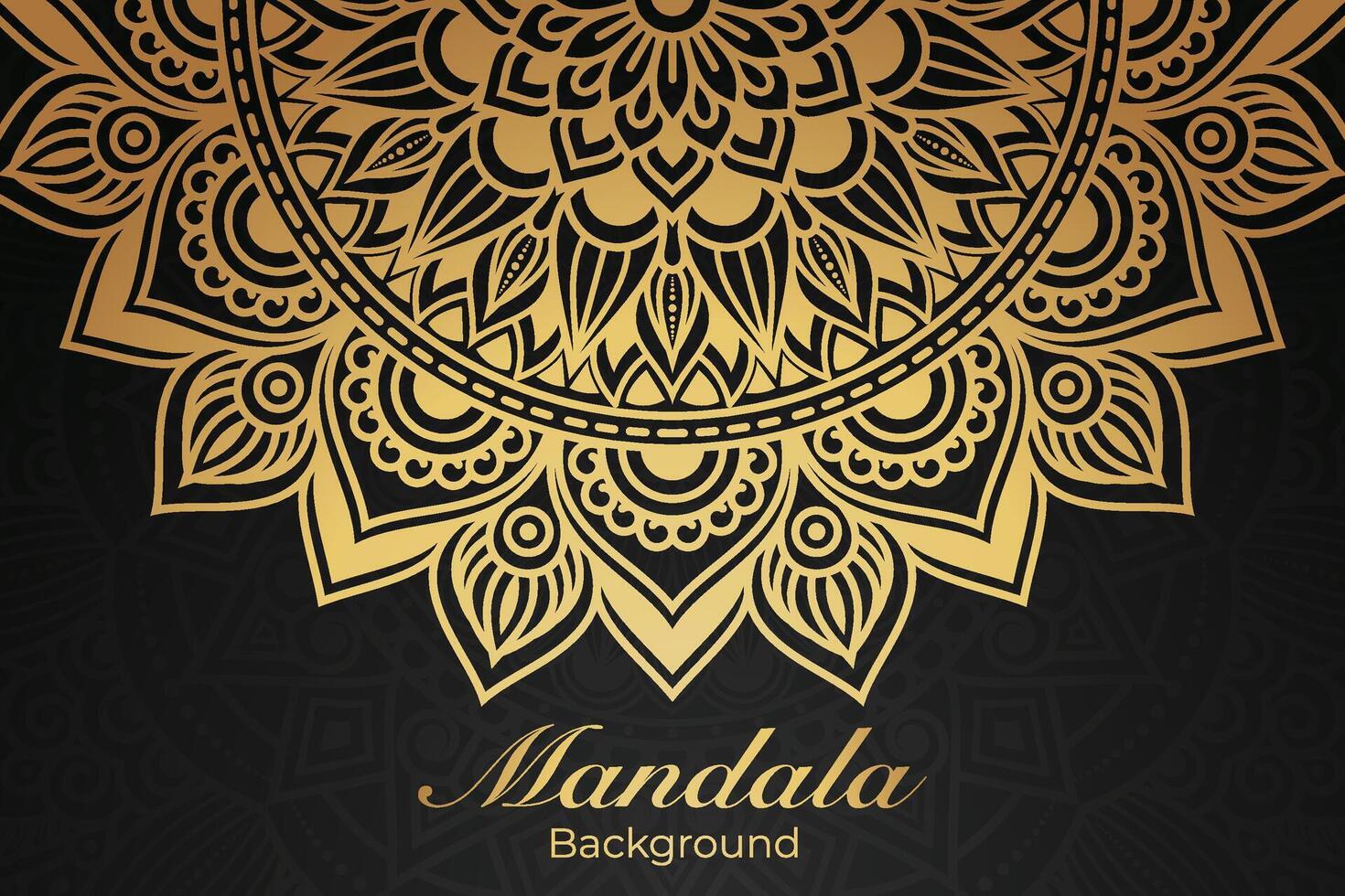 luxuriös Mandala Muster Hintergrund, Luxus Mandala Einladung Gruß Karte Design, kreisförmig Muster Vektor Design,