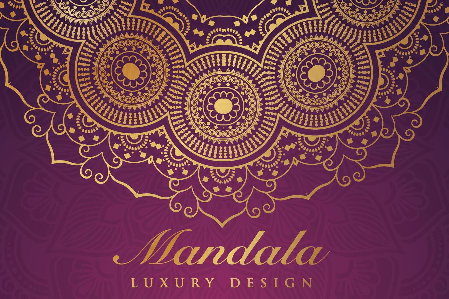 luxuriös Mandala Muster Hintergrund, Luxus Mandala Einladung Gruß Karte Design, kreisförmig Muster Vektor Design,