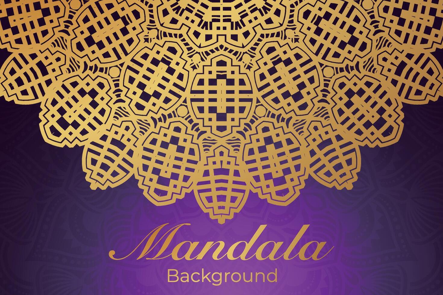 luxuriös Mandala Muster Hintergrund, Luxus Mandala Einladung Gruß Karte Design, kreisförmig Muster Vektor Design,