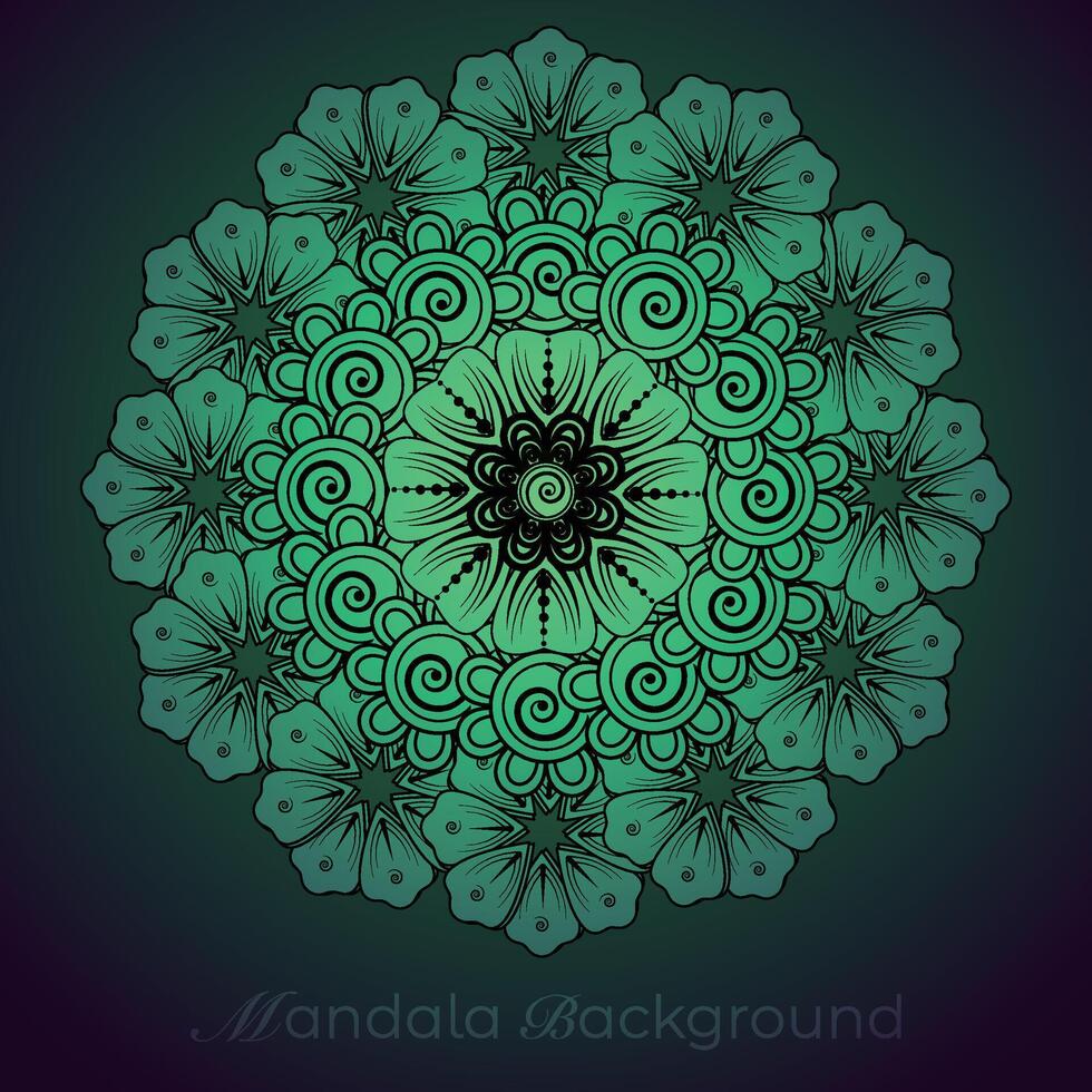 Luxus Mandala Muster Hintergrund, kreisförmig Muster Vektor Design