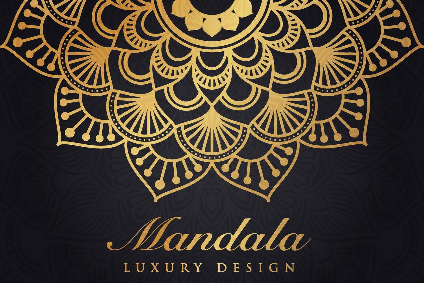 luxuriös Mandala Muster Hintergrund, Luxus Mandala Einladung Gruß Karte Design, kreisförmig Muster Vektor Design,