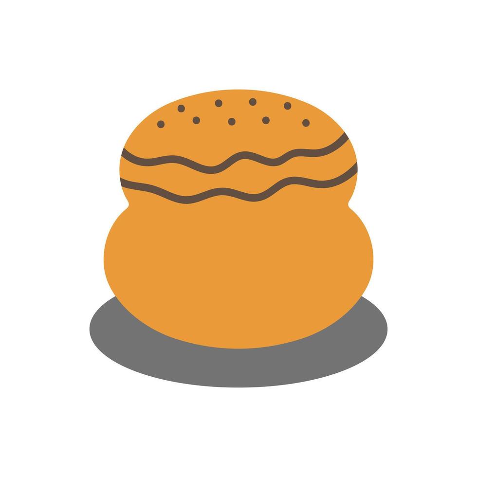 bröd ikon design. mat vektor
