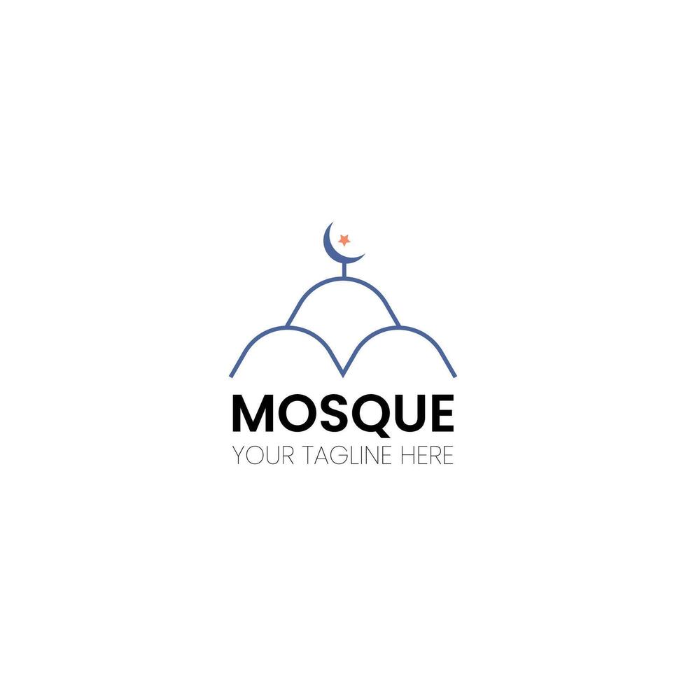 Vektor islamisch Moschee Logos Design