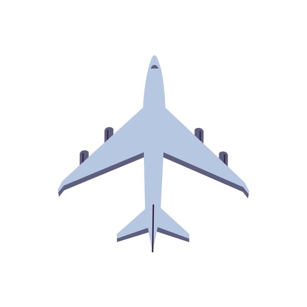vektor illustration av flygande flygplan isolerat på vit bakgrund