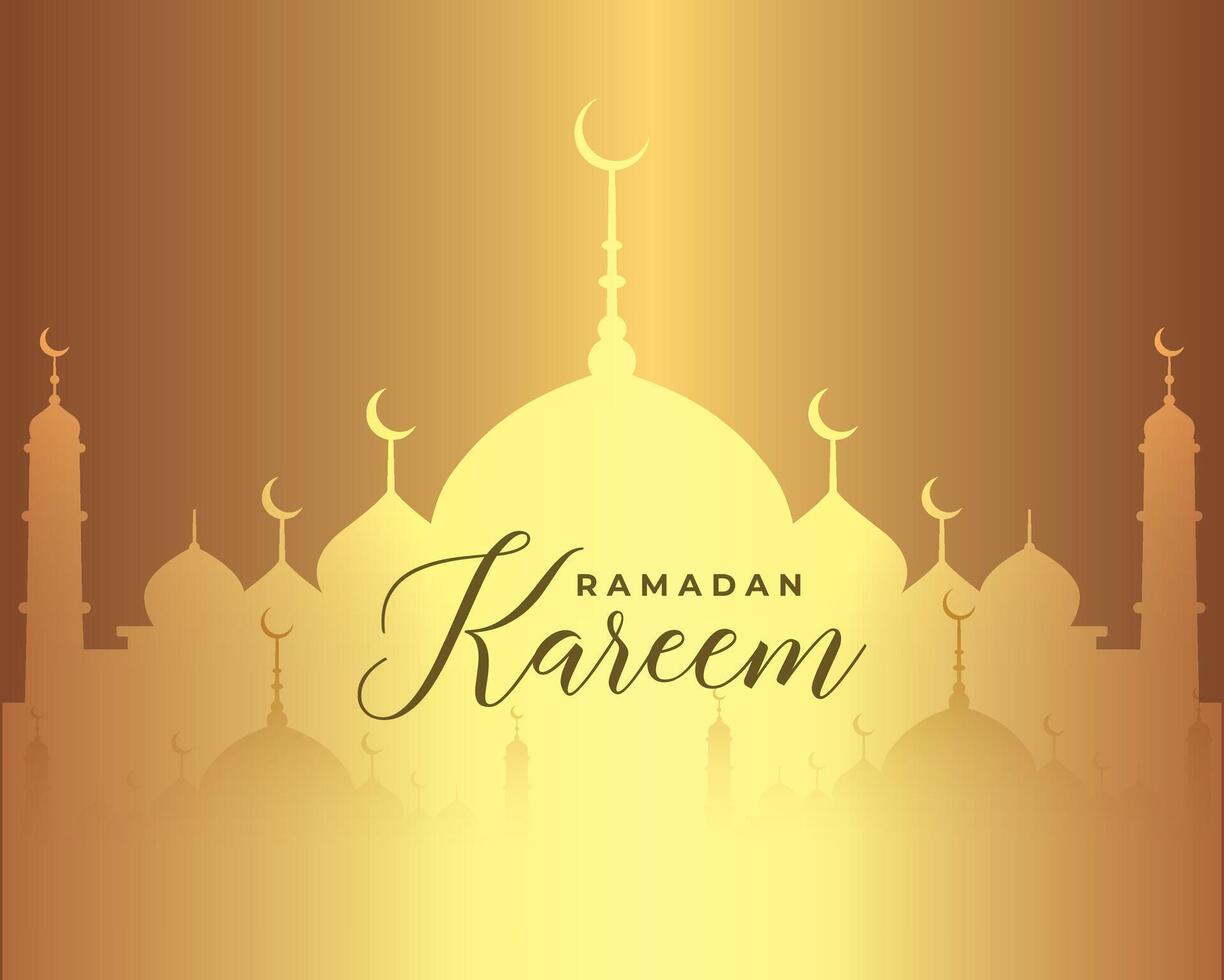 ramadan kareem islamic design halvmåne måne och moské kupol silhuett med arabicum mönster. vektor