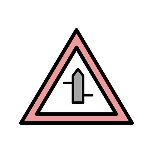 Vektor-Querstraßen von links nach rechts Schild-Symbol vektor