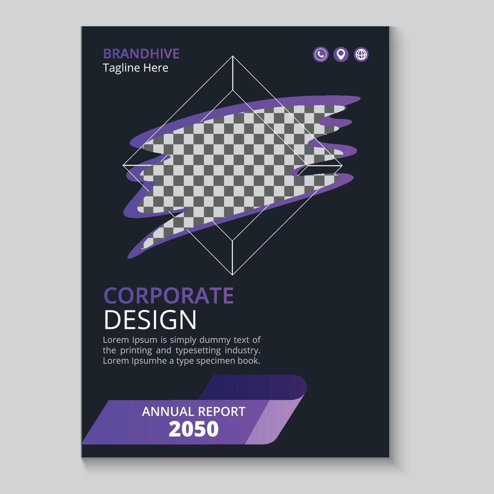 broschyr layout, tidskrift bok omslag design mall vektor