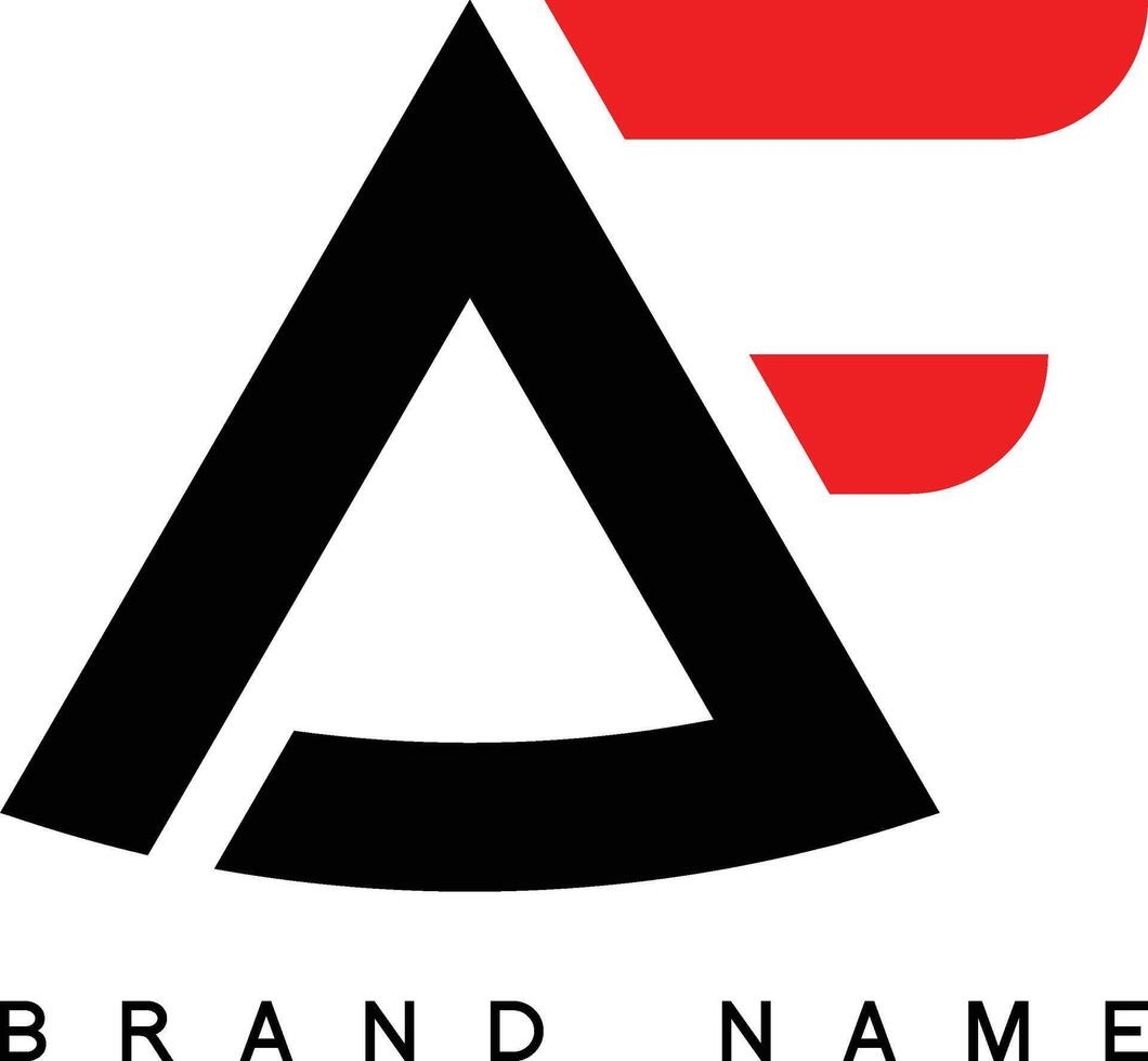 alfabet af djärv modern brev logotyp design mall, vektor illustration