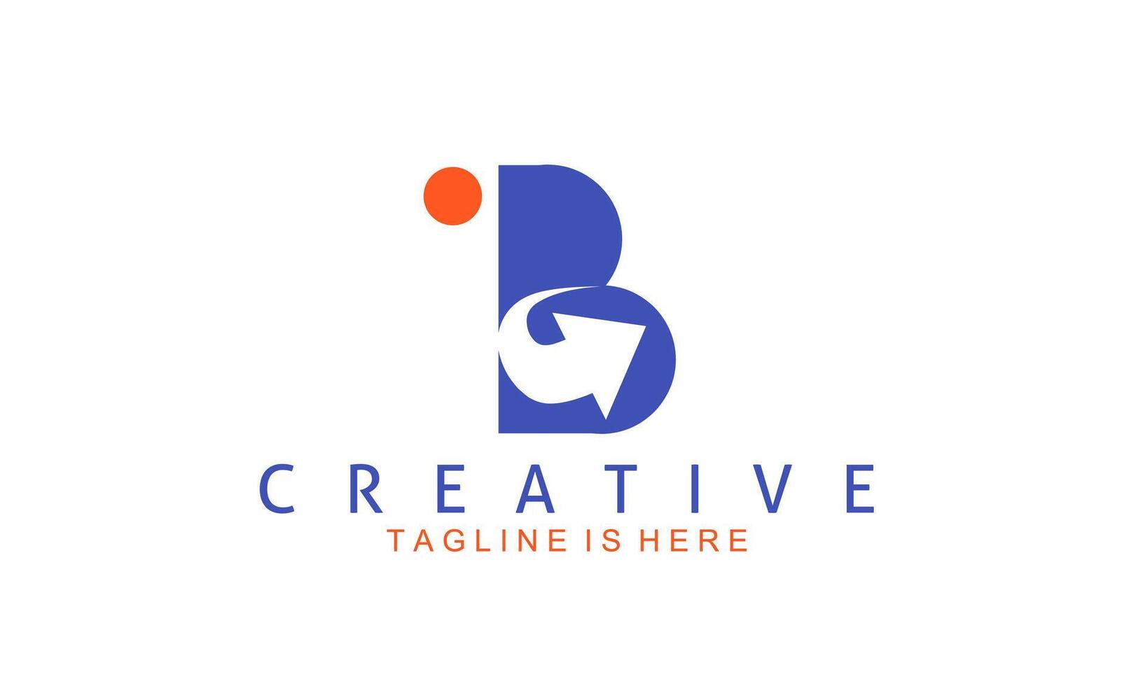brev b kreativ logotyp. vektor