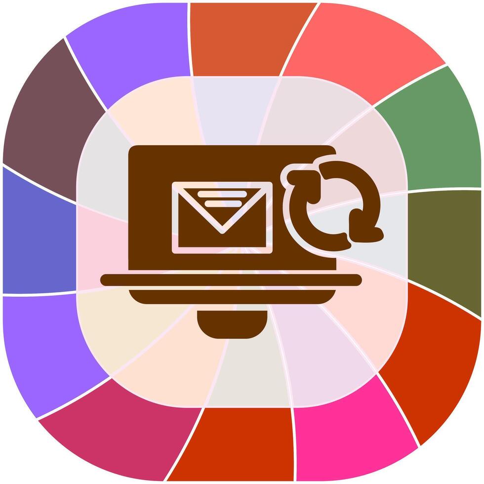 Aktualisierung Mail Vektor Symbol