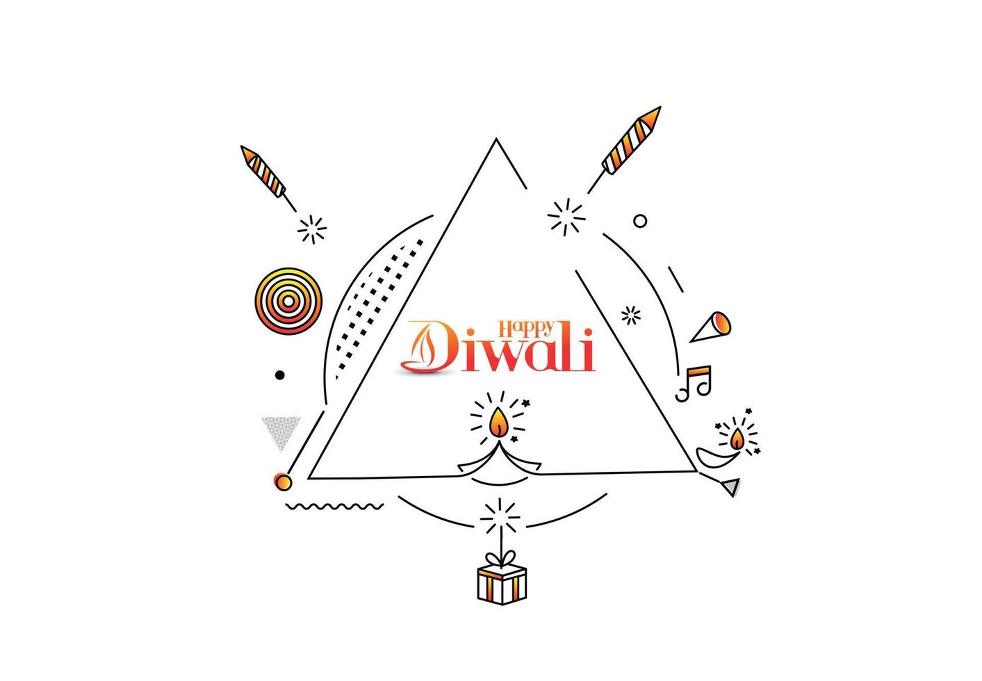 glückliches Diwali-Verkaufsfahnenplakat, Vektorillustration. vektor