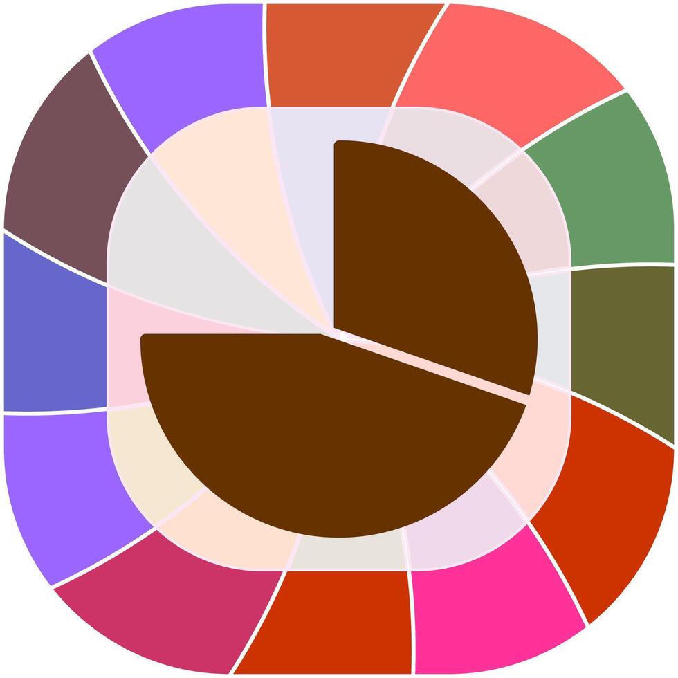 Kreisdiagramm-Vektorsymbol vektor