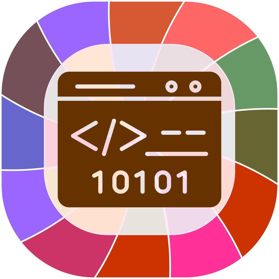 binär hemsida vektor ikon