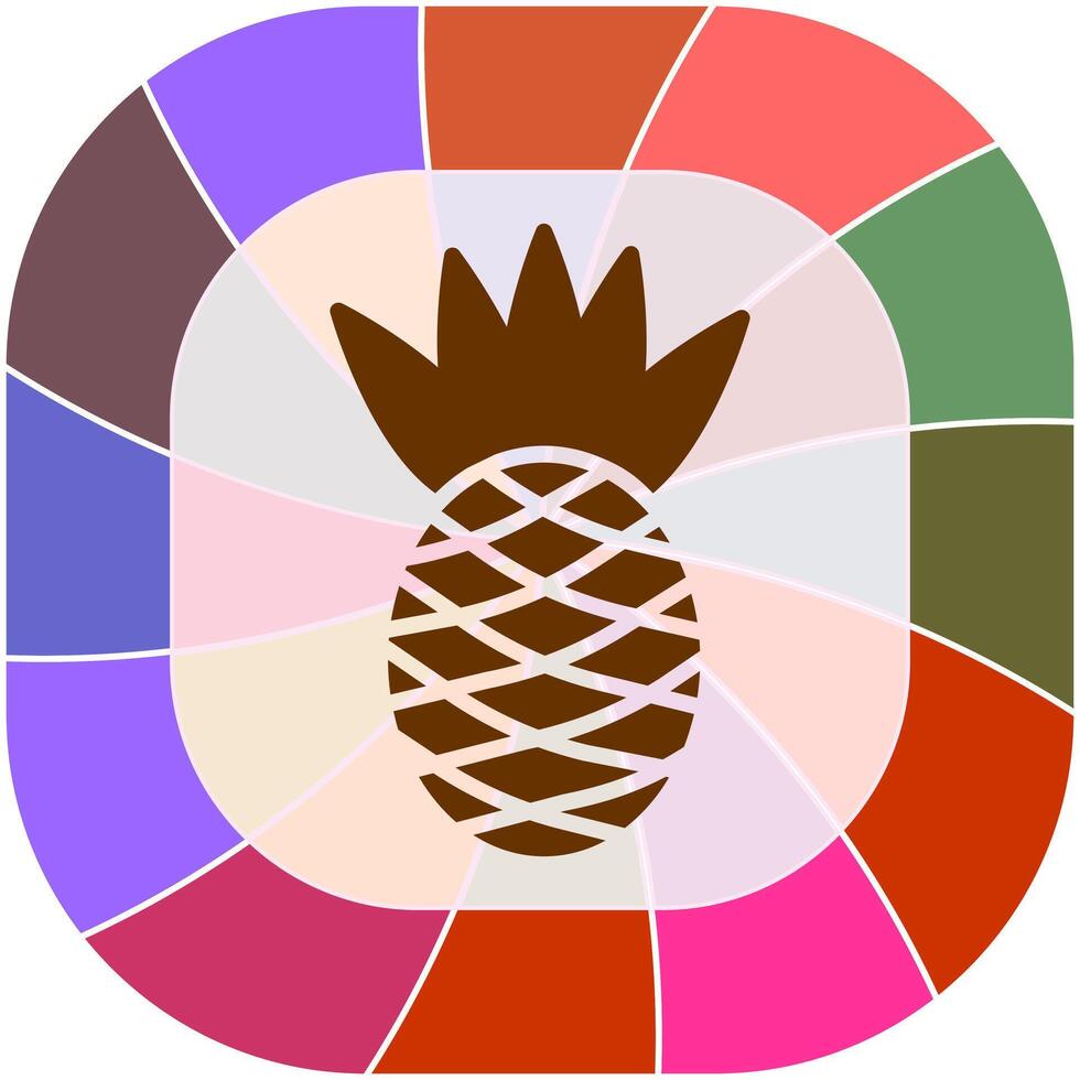 Ananas-Vektor-Symbol vektor