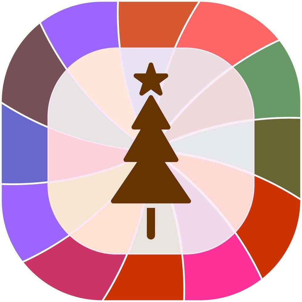 Weihnachtsbaum-Vektor-Symbol vektor