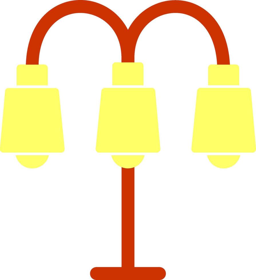 Lampe mit Standvektorsymbol vektor